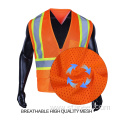 high visibility security orange reflective safety vests